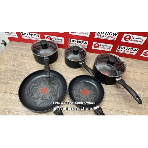 501 - TEFAL INDUCTION COOKWARE SET, 5 PIECE / MINIMAL SIGNS OF USE / C36