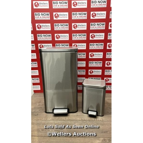 504 - EKO STAINLESS STEEL 30L PEDAL BIN & 5.2L PEDAL BIN / SIGNS OF USE / P8