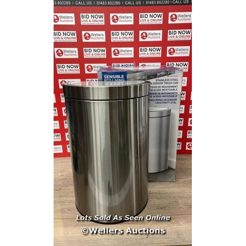 505 - EKO STAINLESS STEEL SEMI-ROUND MOTION SENSOR BIN - 47L / SIGNS OF USE / P8