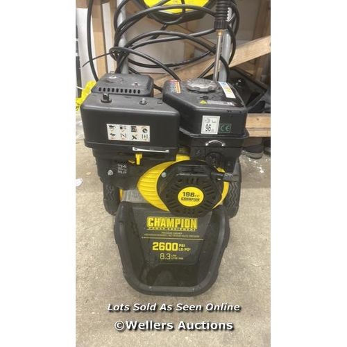 506 - CHAMPION PETROL 2600 PSI PRESSURE WASHER / SIGNS OF USE / P15