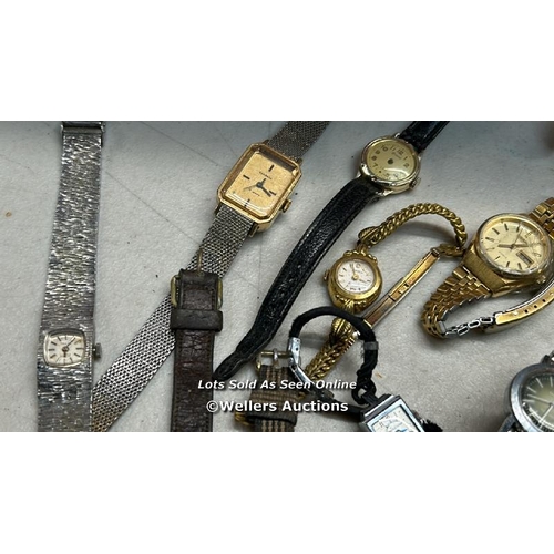 8016 - JOB LOT WOMEN'S WRISTWATCHES VINTAGE HAND WIND NON WORKING X 35 / T24