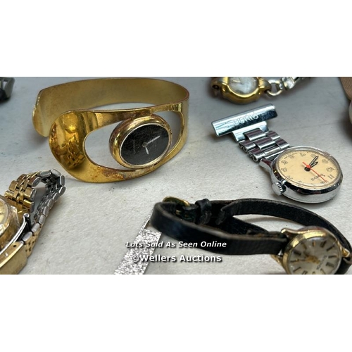 8016 - JOB LOT WOMEN'S WRISTWATCHES VINTAGE HAND WIND NON WORKING X 35 / T24