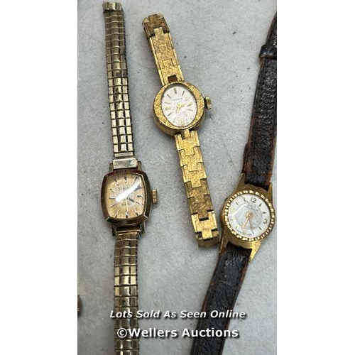 8016 - JOB LOT WOMEN'S WRISTWATCHES VINTAGE HAND WIND NON WORKING X 35 / T24