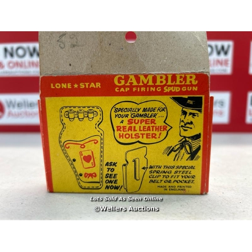 VINTAGE LONE STAR GAMBLER POTATO / SPUD / CAP TOY GUN WITH