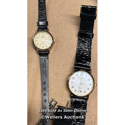 8188 - JOB LOT OF VINTAGE /MODERN WATCHES - WORKING- LORUS/INGERSOLL/ROTARY/ CITIZEN .. / T39