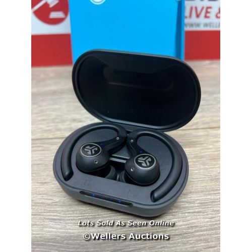 8265 - JLAB EPIC AIR SPORT ANC TRUE WIRELESS EARBUDS IN BLACK / POWERS UP & CONNECTS VIA BLUETOOTH WITH SOU... 