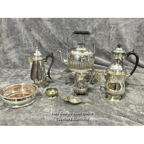 91 - Silver plate items including James Dixon & Sons / AN18