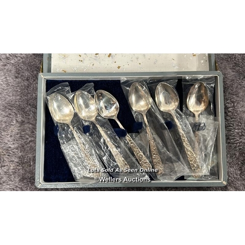 93 - Four sets of boxed WMF cake forks and tea spoons with one other set of teaspoons / AN20