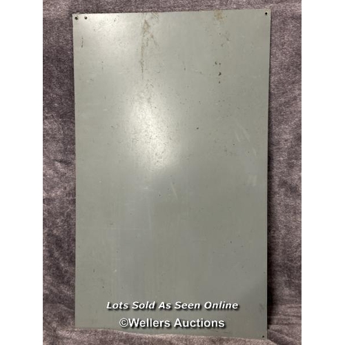 138 - Large enamel sign 