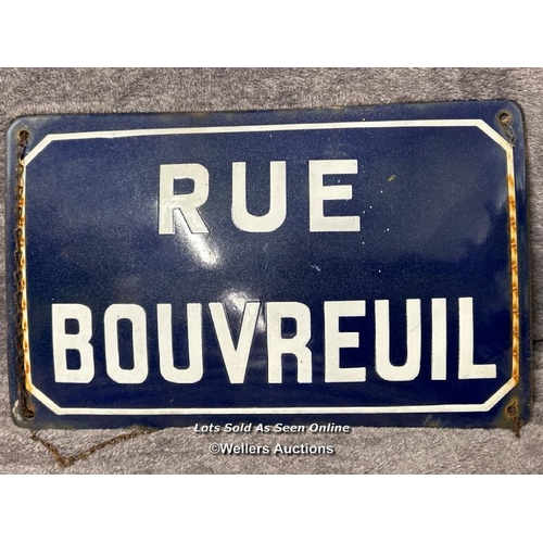 139 - Enamel French road sign 