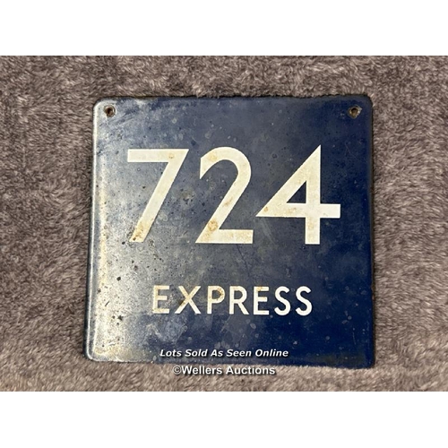 142 - Small vintage enamel railway sign 