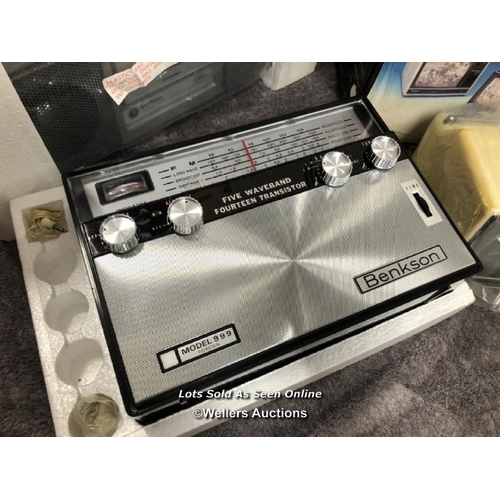 226 - Benkson stereo radio cassette recorder, transistor radio and PTV9 black and white portable televisio... 