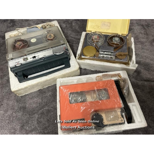 233 - Three vintage Benkson tape recorders including de-luxe model 21,  from the private collection of the... 