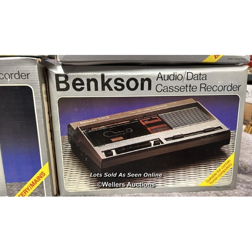 234 - Four boxed Benkson cassette recorders and radios,  from the private collection of the founder of Ben... 