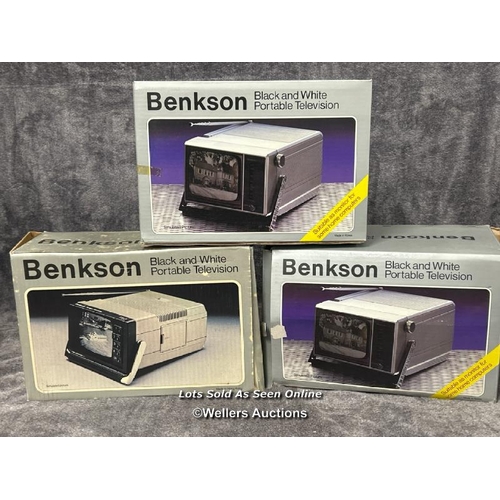 237 - Three boxed vintage Benkson portable 5