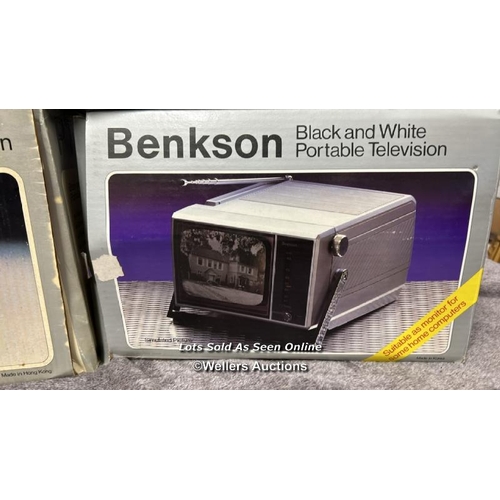 237 - Three boxed vintage Benkson portable 5