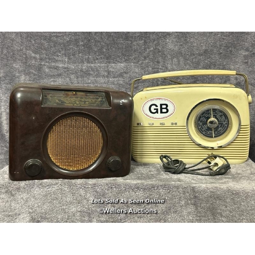 247 - Two vintage Bush radios / AN31