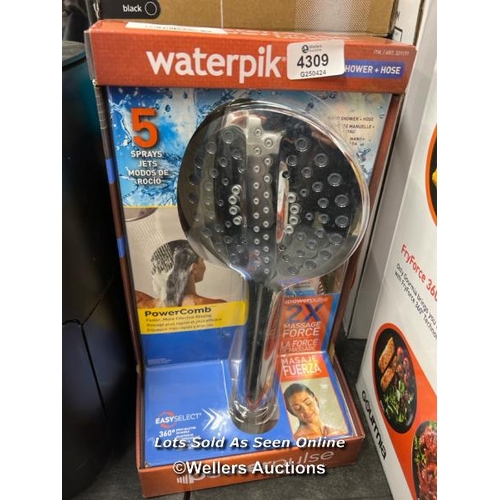 4309 - WATERPIK POWERPULSE SHOWER HEAD AND HOSE / SIGNS OF USE / E84