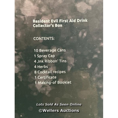 RESIDENT EVIL FIRST AID DRINK COLLECTOR'S BOX GAME FLAVOR LIMITED