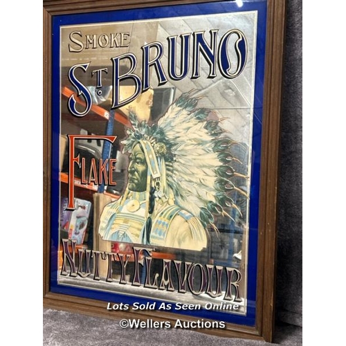 289 - St Bruno Flake advertising mirror 