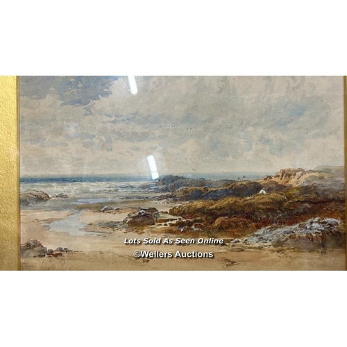 301 - Two framed watercolour landscapes indistinctly signed Albert (Powell?) dated 1909, 25x16cm