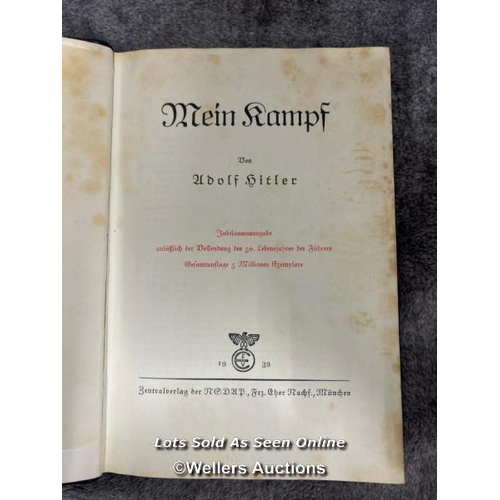 307 - Mein Kampf 1939 50th anniversary edition in German / AN42