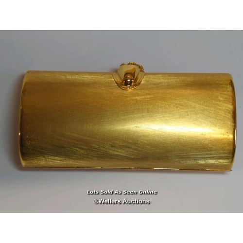 352 - Rodo designer gilt metal clutch bag / SF