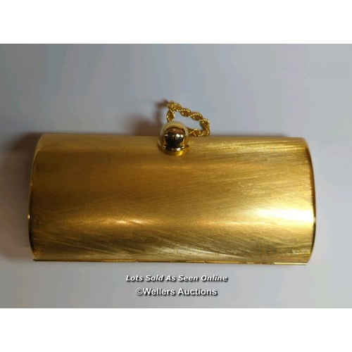 352 - Rodo designer gilt metal clutch bag / SF