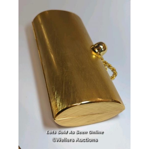 352 - Rodo designer gilt metal clutch bag / SF