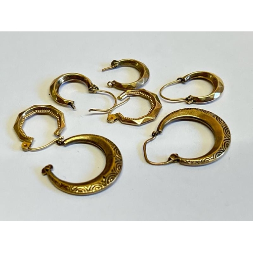 361 - 9ct gold assorted items, comprising a lion charm, cufflinks, heart shaped signet ring, loop earings ... 