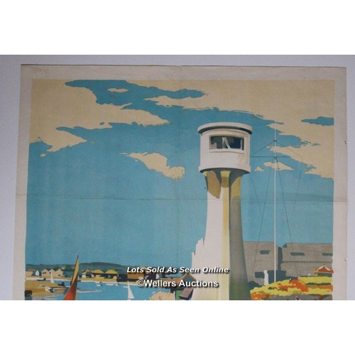 178 - Vintage British Railways poster 'Littlehampton For Sands and Sunshine - Frequent Electric Trains Fro... 