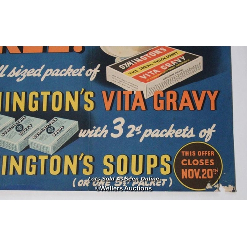 185 - Vintage Symingtons Gravy poster