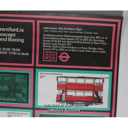 186 - Original London Transport poster, c1970's