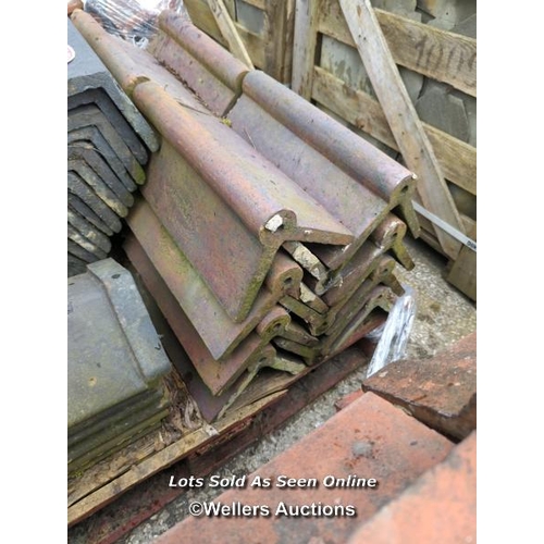 1052 - APPROX X37 BLUE RIDGE TILES AND APPROX X22 SALT GLAZED ROOF TILES FROM C. DAVIDSON AND CO, FLINTSHIR... 