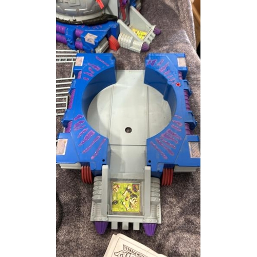 13 - Teenage Mutant Hero Turtles - Two Technodrome playsets, one boxes with accessories, both playworn an... 