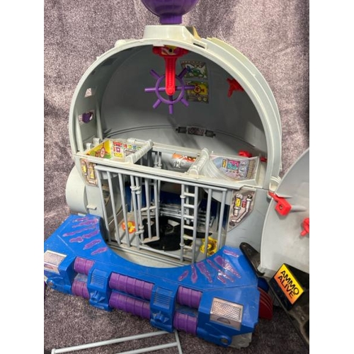 13 - Teenage Mutant Hero Turtles - Two Technodrome playsets, one boxes with accessories, both playworn an... 