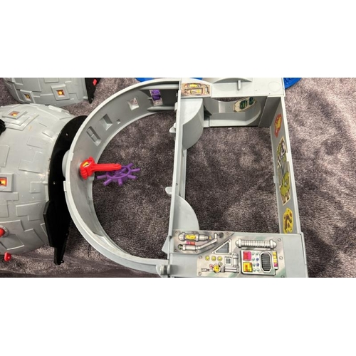 13 - Teenage Mutant Hero Turtles - Two Technodrome playsets, one boxes with accessories, both playworn an... 