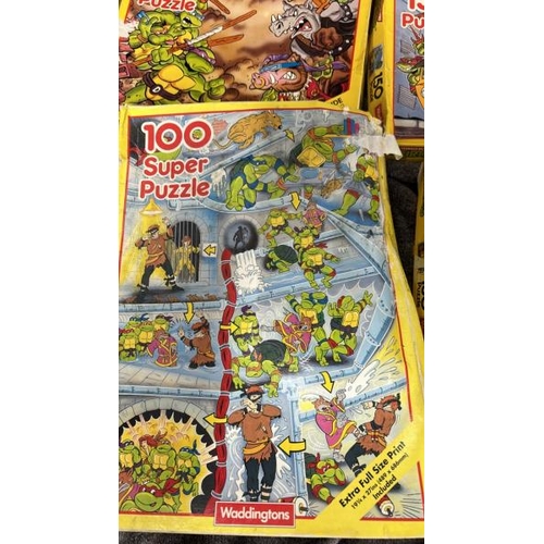 20 - A group of Teenage Mutant Hero Turtles puzzles, all unchecked / AN44