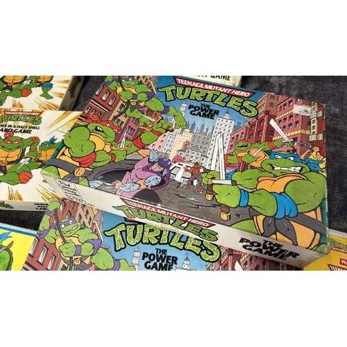 21 - Assorted Teenage Mutant Hero Turtles games, all unchecked / AN44