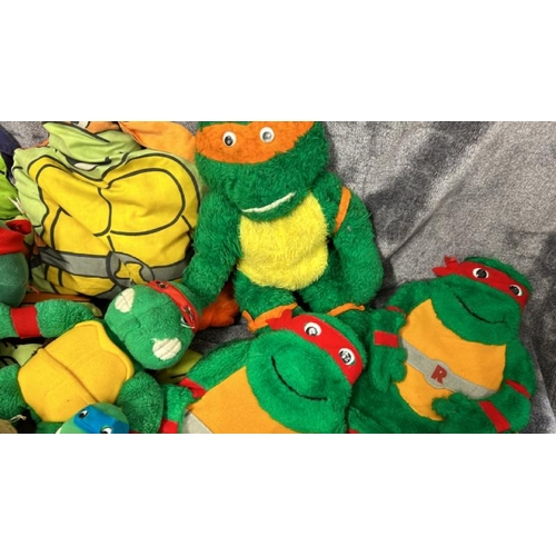 22 - Teenage Mutant Hero Turtles soft toys, rug, rucksacks, bags and hot water bottles / AN41