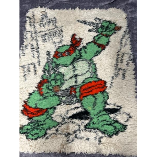 22 - Teenage Mutant Hero Turtles soft toys, rug, rucksacks, bags and hot water bottles / AN41