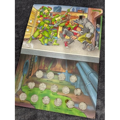 23 - Teenage Mutant Hero Turtles official medal coin collection, complete / AN44