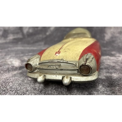 58 - A rare Mettoy Monte Carlo Tinplate Futuristic Car, in need of restoration, missing friction motor, p... 