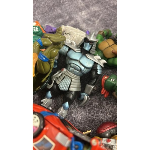 6 - Teenage Mutant Ninja Turtles - Assorted loose figures including some based on the movie versions and... 