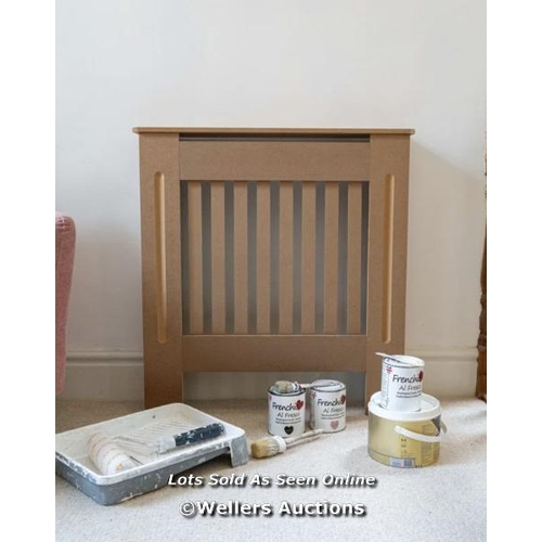 8 - SIGOURNEY SMALL RADIATOR COVER / APPEARS TO BE NEW, OPEN BOX / SEE IMAGES FOR DETAILS / MAY HAVE DAM... 