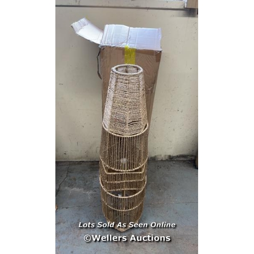 9 - CINDA 100CM COLUMN FLOOR LAMP / APPEARS TO BE NEW, OPEN BOX / SEE IMAGES FOR DETAILS / MAY HAVE DAMA... 