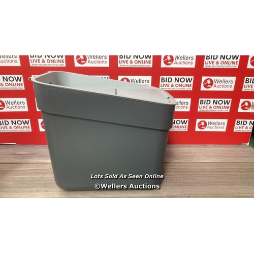 7025 - CURVER 20L KITCHEN RECYCLING LIFT TOP BIN GREY / MINIMAL IF ANY SIGNS OF USE / SEE IMAGES / G26