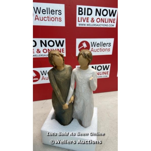 7095 - WILLOW TREE MY SISTER MY FRIEND FIGURINE / APPEARS NEW / HAND BROKEN OFF / SEEE IMAGES / E87