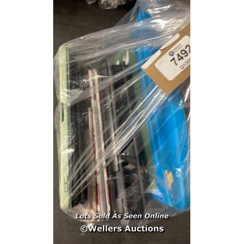 7492 - BAG OF PRE-OWNED TABLET CASES