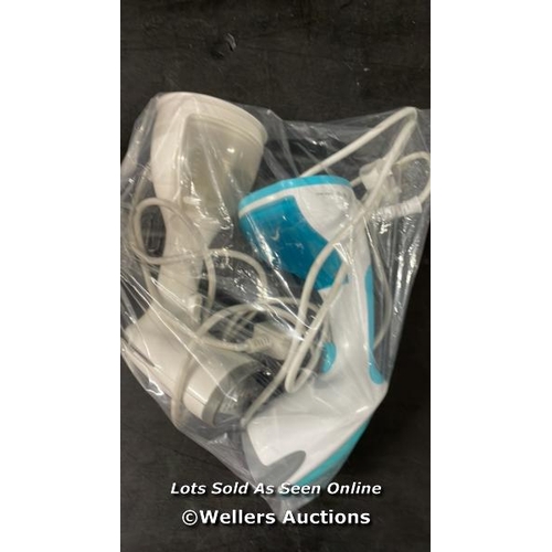 7499 - BAG OF PRE-OWNED GARMENT STEAMER